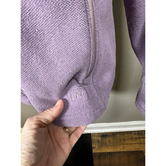 REI Jacket Womens Small  Long Sleeve Fleece Purple Pockets Casual - Picture 2 of 7